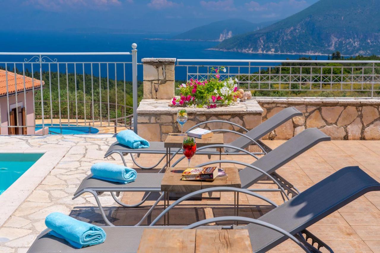Guiscardos Luxury Villa Fiskárdo Eksteriør bilde